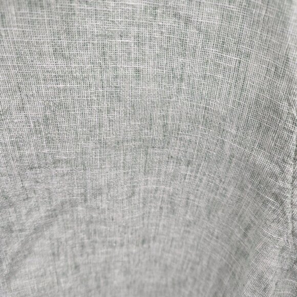 14th and Union Light Green Linen/Cotton Short Sleeved Button Down Large - Picture 5 of 10